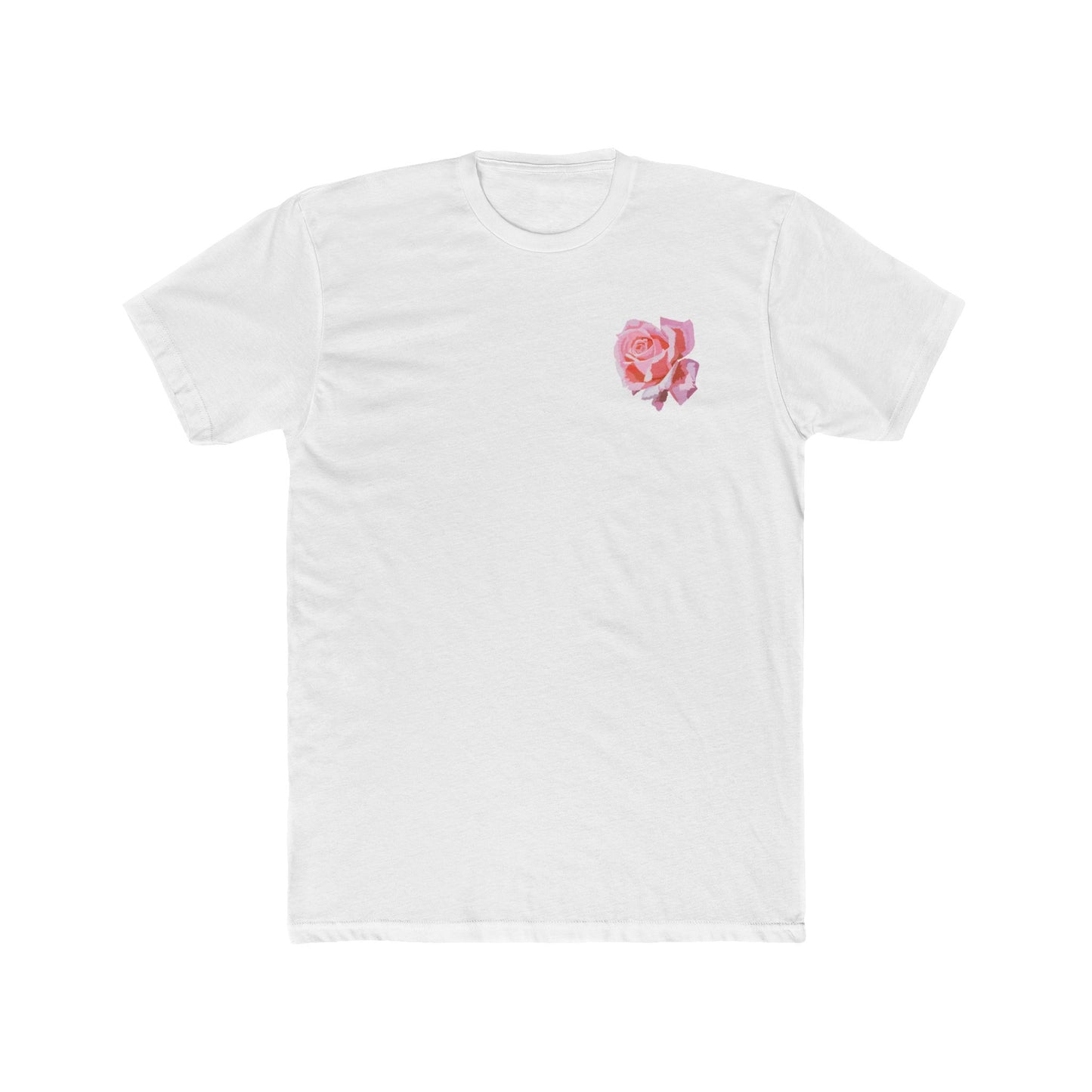 Rose-Themed Unisex Crew Tee for Awareness Support, Soft Cotton T-Shirt, CF Awareness Shirt, Gift for Supporters, Casual Everyday Wear