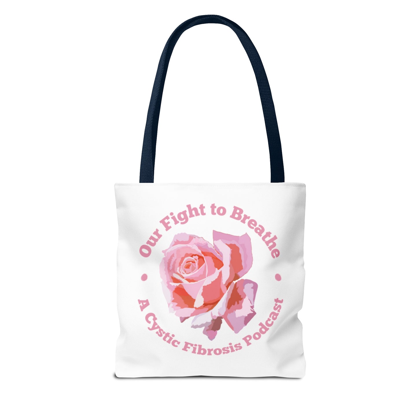 Fight2Breathe Podcast Tote (white)