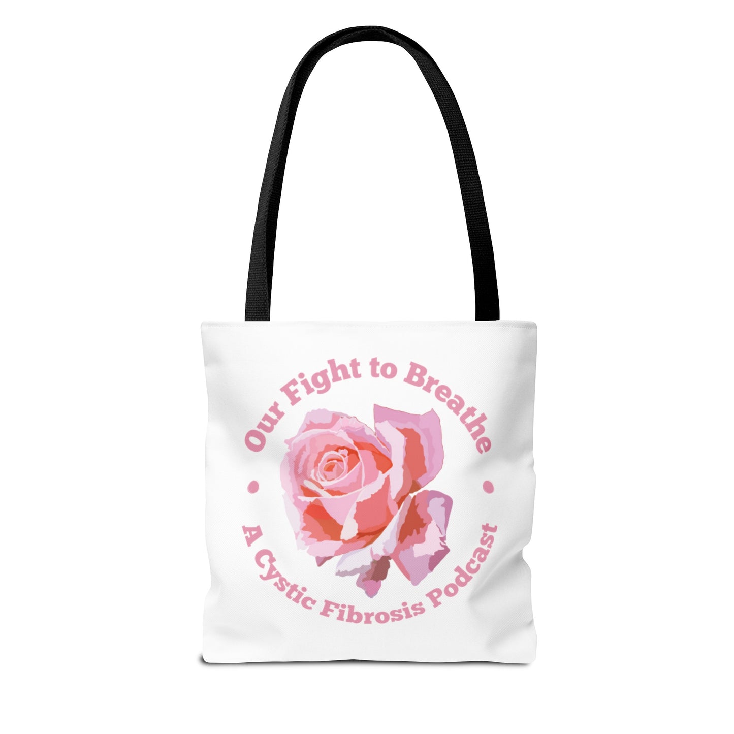 Fight2Breathe Podcast Tote (white)