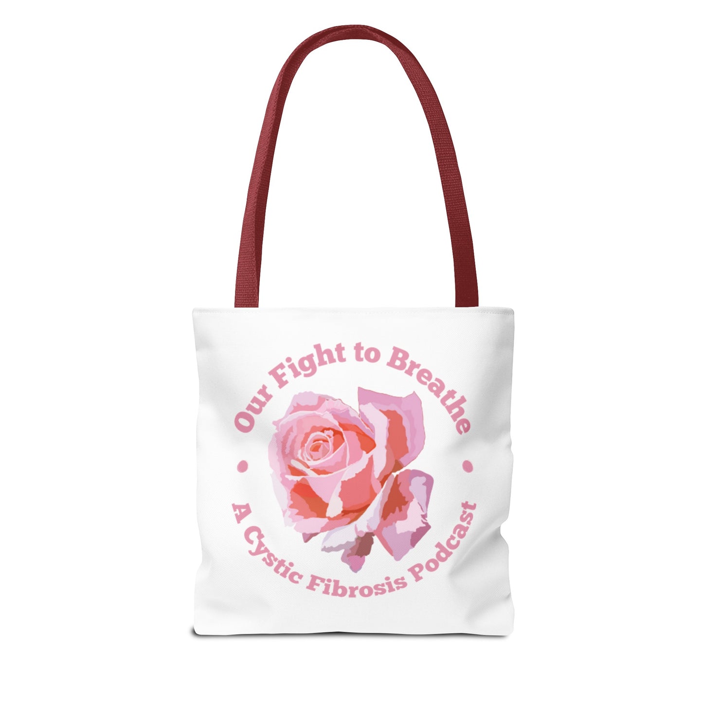 Fight2Breathe Podcast Tote (white)